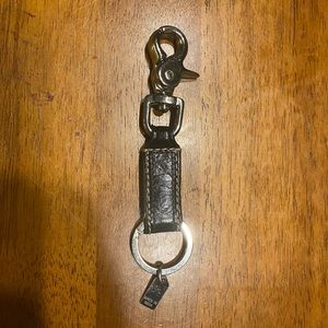 Coach Leather Keychain